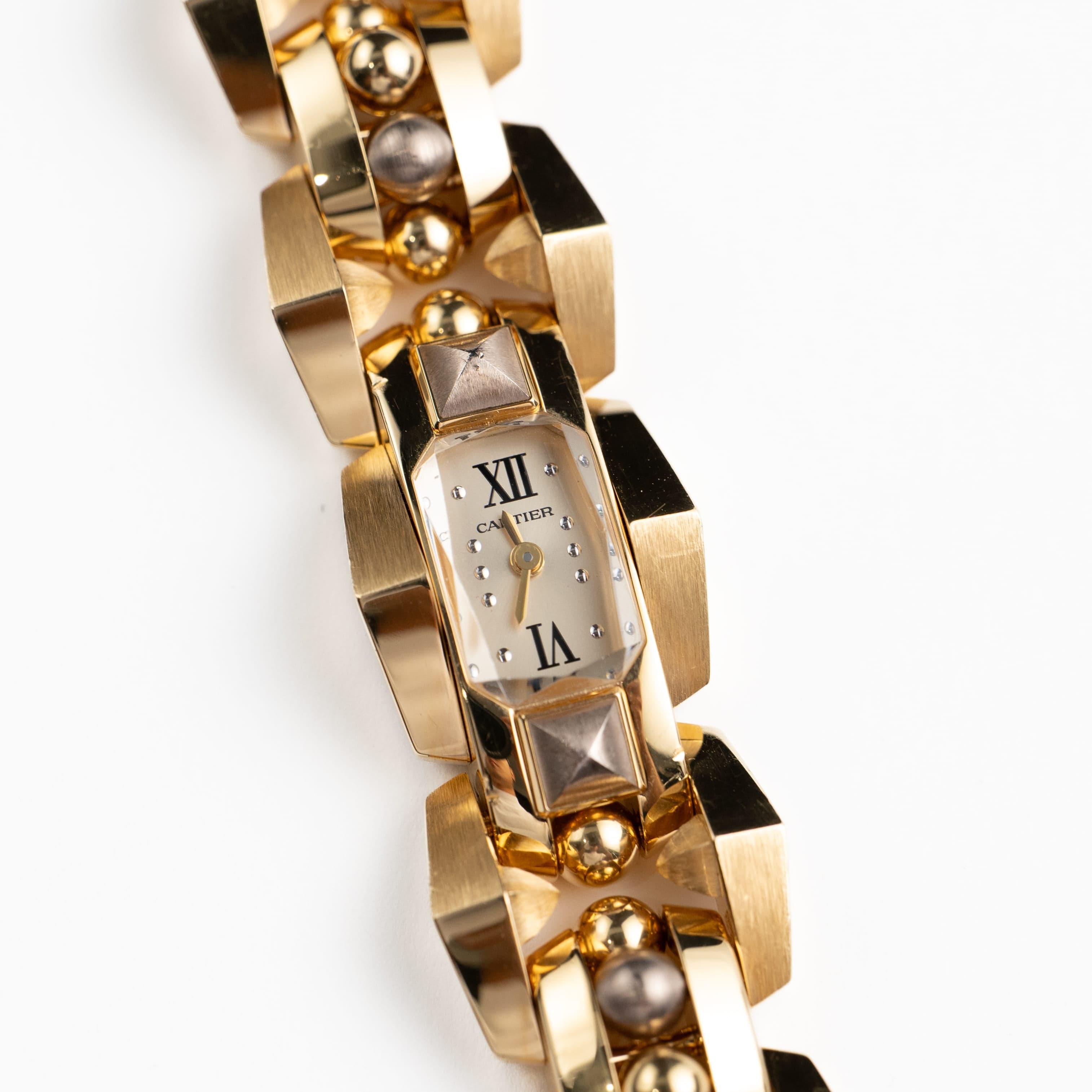 Cartier Clash [Un]limited Watch WGMB0002 Small Yellow and Purple Gold Silver Diamond Dial Quartz (2024)