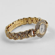Cartier Colisée 'Ladies' Yellow Gold White Dial Diamond Bezel Quartz