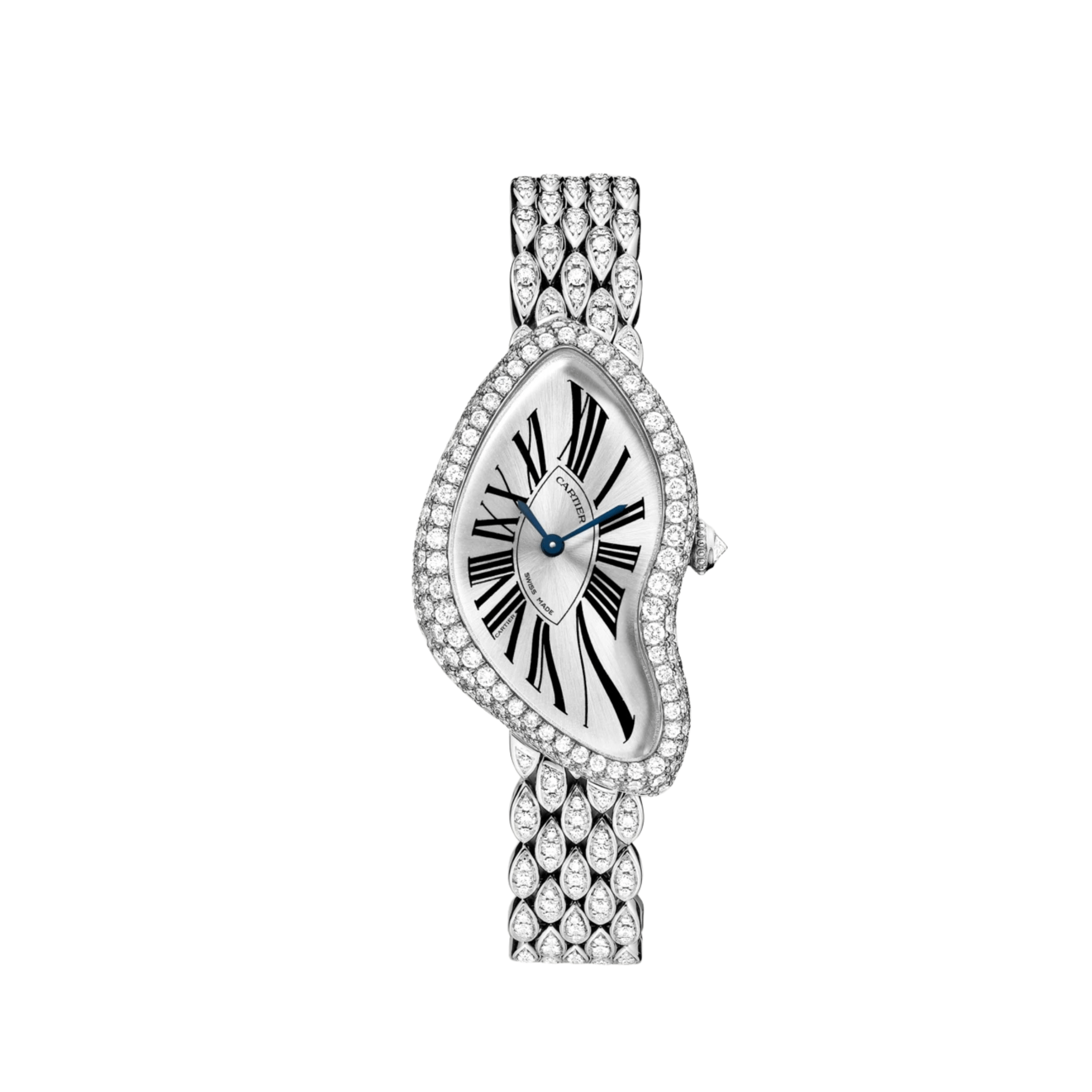 Cartier Crash CRHPI00654 'Ladies' Rhodium-Finish White Gold Diamond Quartz