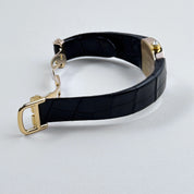 Cartier La Doña 2903 Yellow Gold Diamond Bezel Alligator