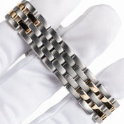 Cartier Panthere 187949 'Ladies' Two Row Midsize Stainless Steel Yellow Gold White Dial Quartz