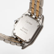 Cartier Panthere 83083242 'Ladies' Two Row Midsize Stainless Steel Yellow Gold White Dial Quartz