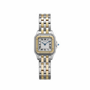 Cartier Panthere 83083242 'Ladies' Two Row Midsize Stainless Steel Yellow Gold White Dial Quartz