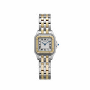 Cartier Panthere 83083242 'Ladies' Two Row Midsize Stainless Steel Yellow Gold White Dial Quartz