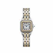 Cartier Panthere 83083242 'Ladies' Two Row Midsize Stainless Steel Yellow Gold White Dial Quartz