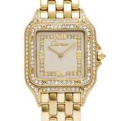 Cartier Panthère 88369 Yellow Gold Diamond-Set Dial Bezel Lugs Quartz