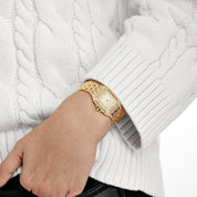 Cartier Panthère 88369 Yellow Gold Diamond-Set Dial Bezel Lugs Quartz