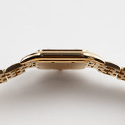 Cartier Panthere 883969 'Ladies' Midsize Yellow Gold White Dial Diamond Bezel Quartz