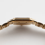 Cartier Panthere 883969 'Ladies' Midsize Yellow Gold White Dial Diamond Bezel Quartz