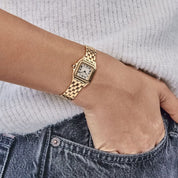 Cartier Panthere W25022B9 'Ladies' Yellow Gold White Dial Quartz