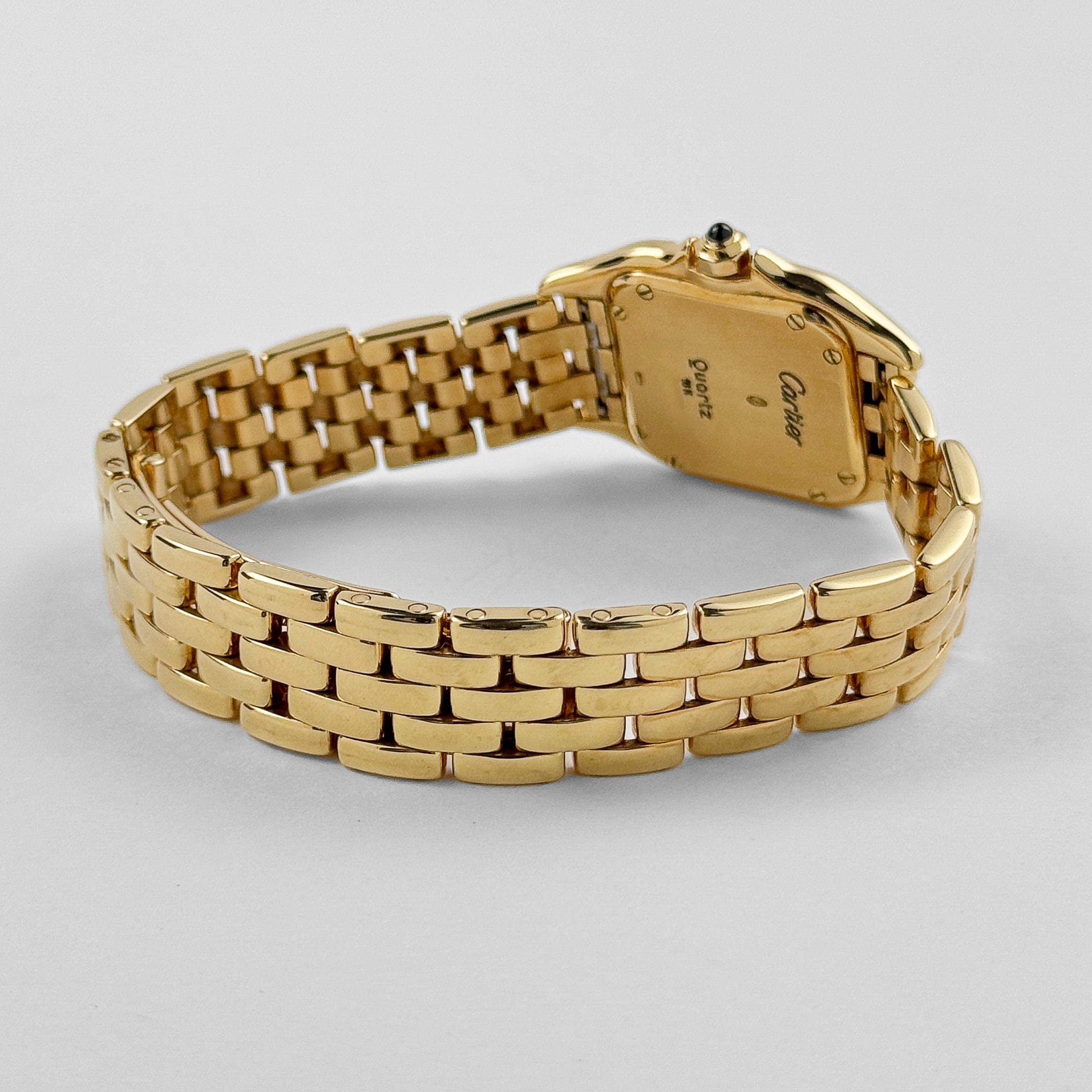 Cartier Panthere W25022B9 'Ladies' Yellow Gold White Dial Quartz