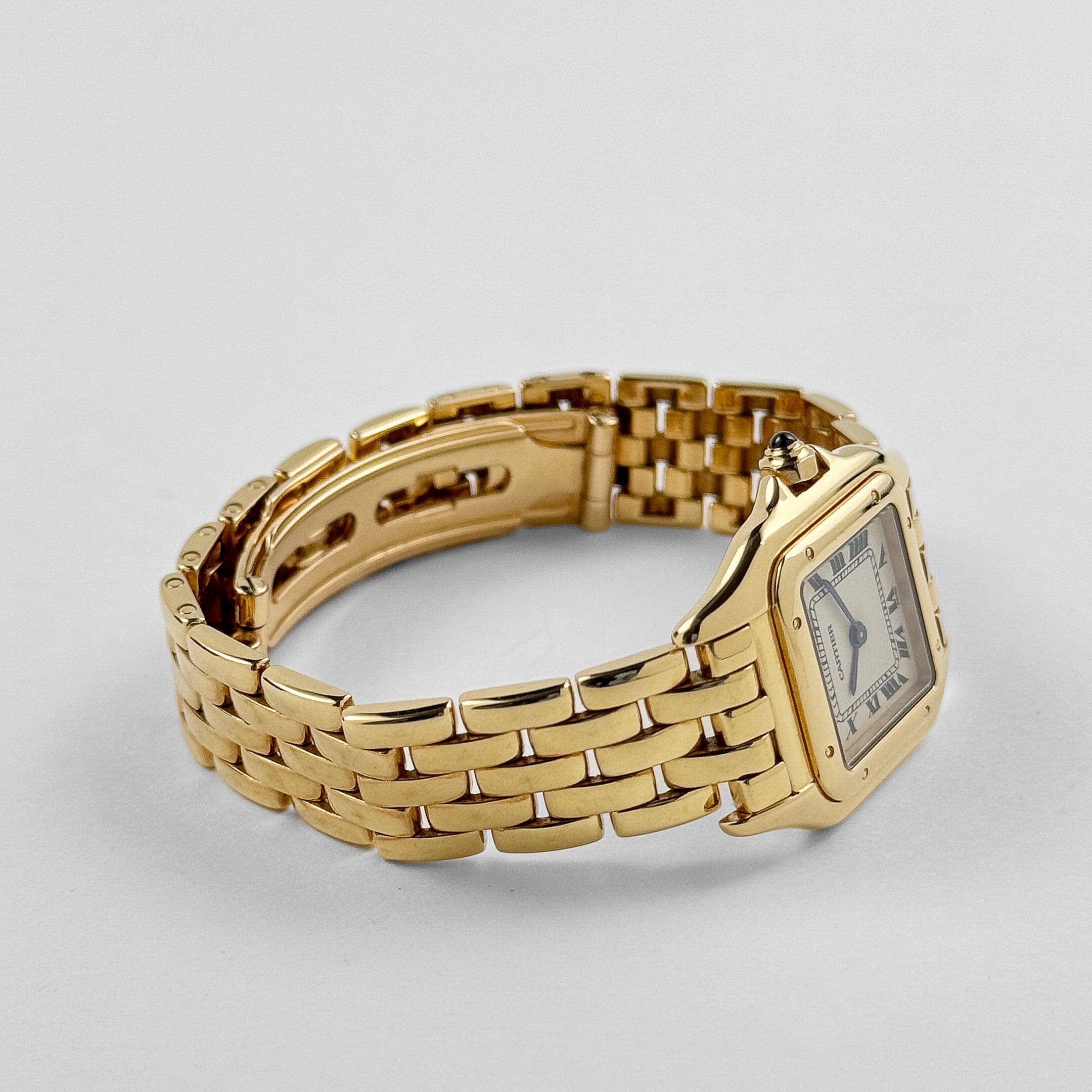 Cartier Panthere W25022B9 'Ladies' Yellow Gold White Dial Quartz