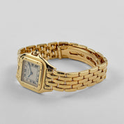 Cartier Panthere W25022B9 'Ladies' Yellow Gold White Dial Quartz