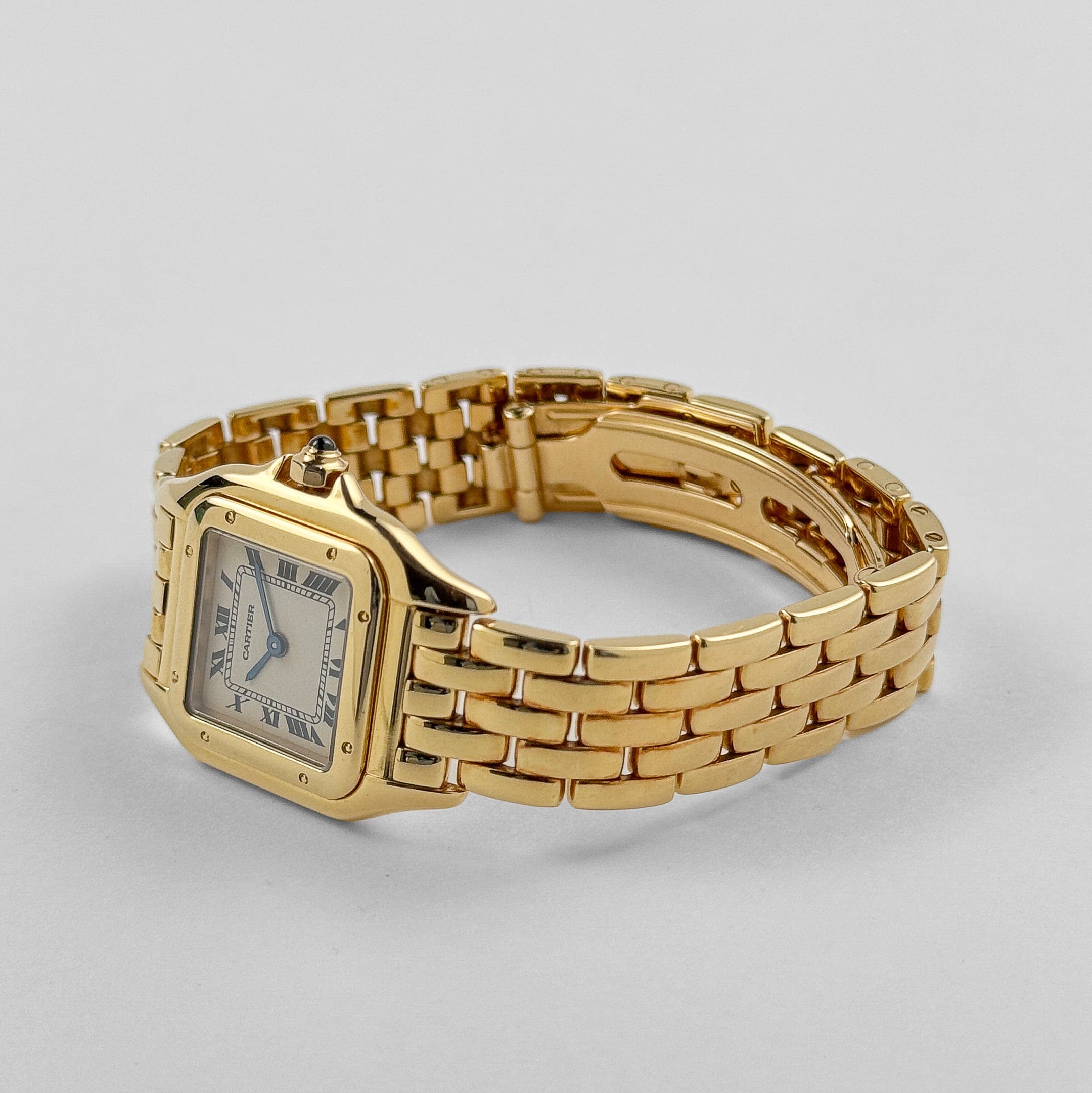 Cartier Panthere W25022B9 'Ladies' Yellow Gold White Dial Quartz