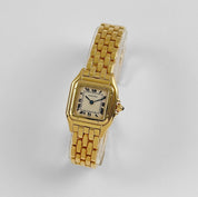 Cartier Panthere W25022B9 'Ladies' Yellow Gold White Dial Quartz