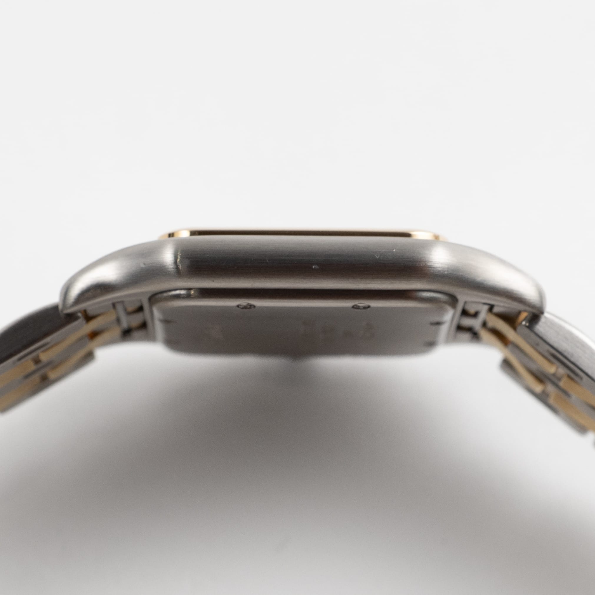 Cartier Panthere W250285E 'Ladies' Two Row Midsize Stainless Steel Yellow Gold White Dial Quartz