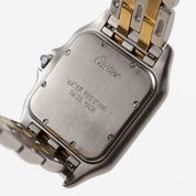 Cartier Panthere W250285E 'Ladies' Two Row Midsize Stainless Steel Yellow Gold White Dial Quartz