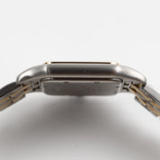 Cartier Panthere W250285E 'Ladies' Two Row Midsize Stainless Steel Yellow Gold White Dial Quartz