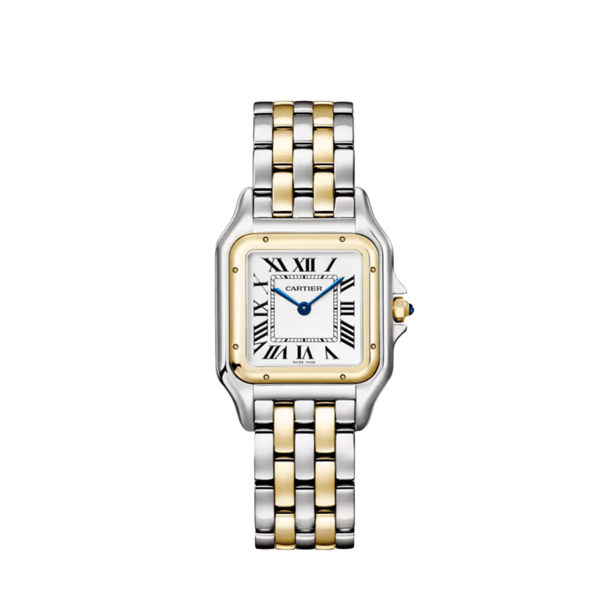 Cartier Panthere W2PN0014 'Ladies' Midsize Stainless Steel Yellow Gold Silver-White Dial Quartz (2024)