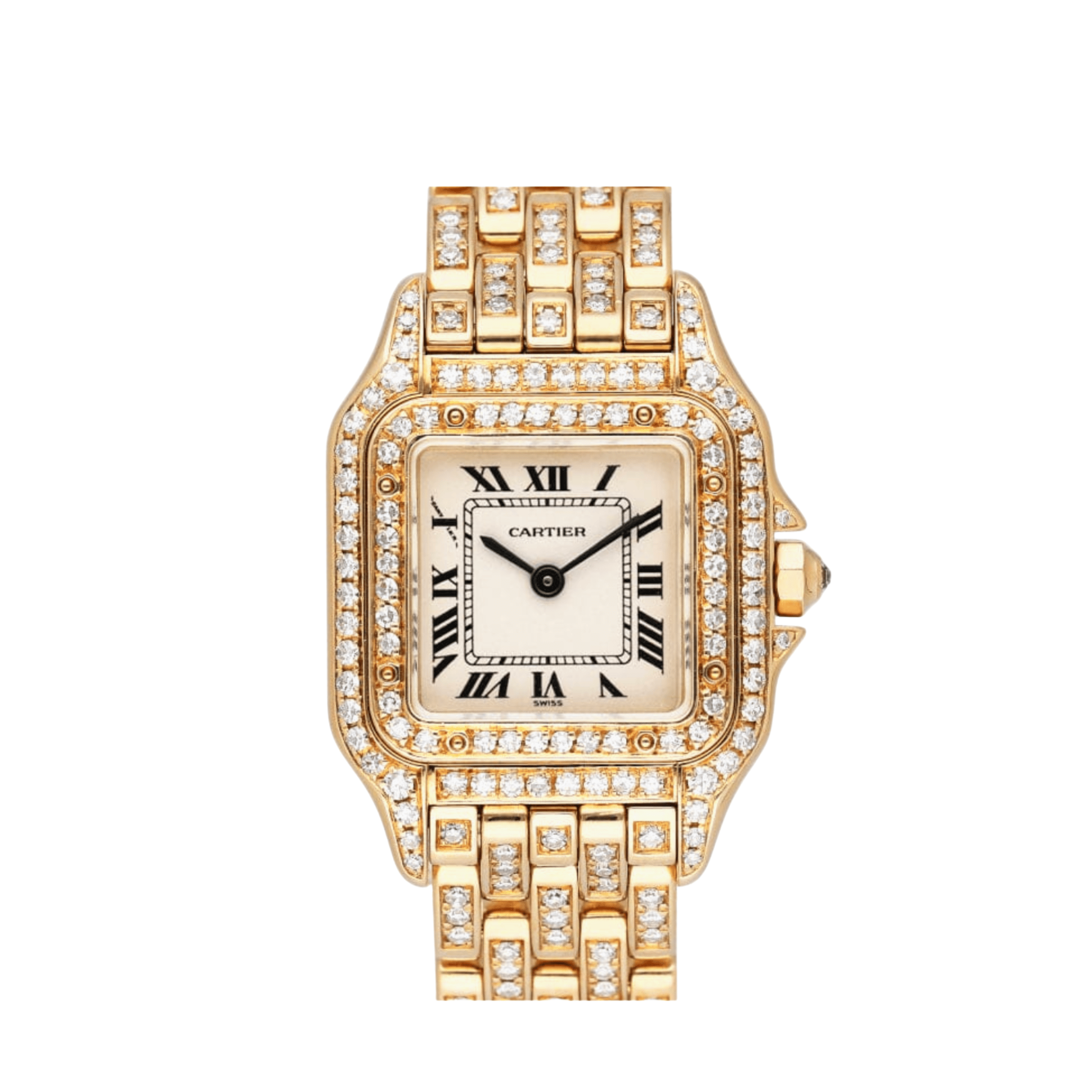 Cartier Panthère WF3072FF 'Ladies' Small Yellow Gold Diamond-Set Quartz