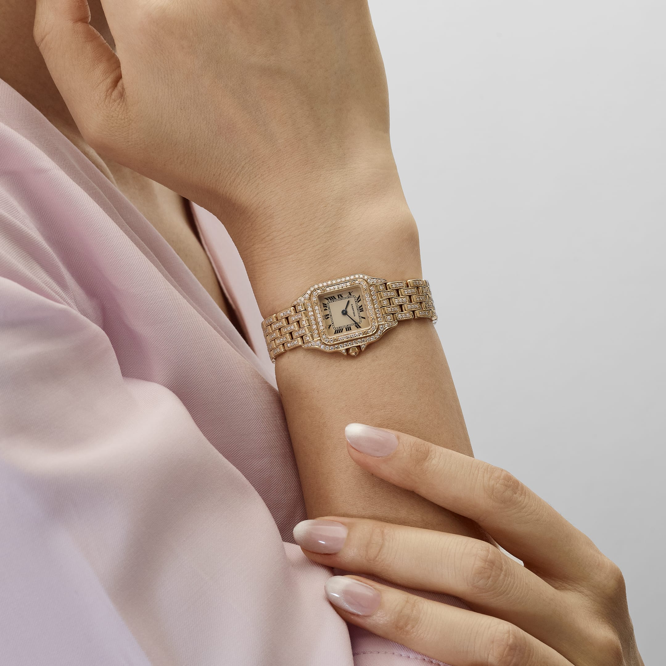 Cartier Panthère WF3072FF 'Ladies' Small Yellow Gold Diamond-Set Quartz