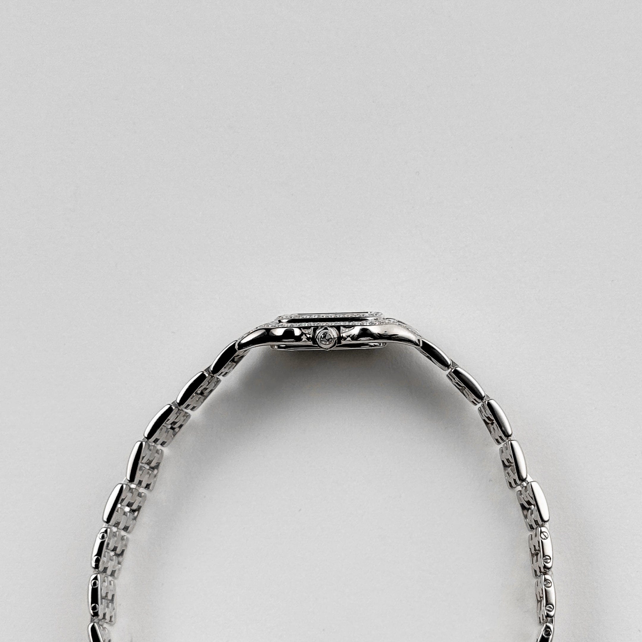 Cartier Panthere WF3091F3 'Ladies' White Gold White Dial Diamond Bezel