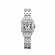 Cartier Panthere WF3091F3 'Ladies' White Gold White Dial Diamond Bezel