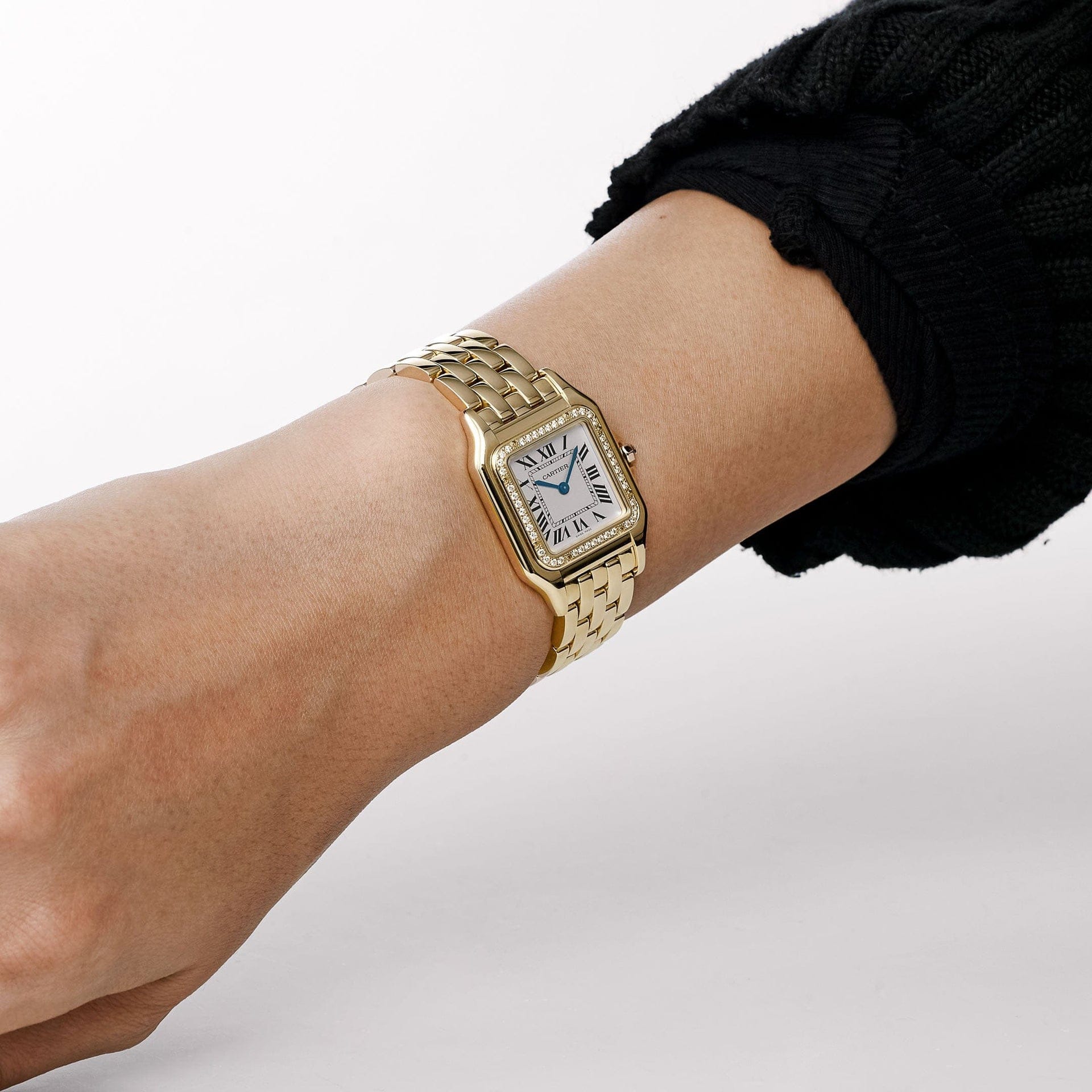 Cartier Panthère WJPN0016 'Ladies' Yellow Gold White Dial Diamond Bezel Quartz (2025)