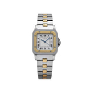 Cartier Santos Carrée 2961 Yellow Gold Stainless Steel White Dial