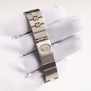 Cartier Santos Carrée 2961 Yellow Gold Stainless Steel White Dial