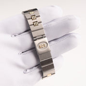 Cartier Santos Carrée 2961 Yellow Gold Stainless Steel White Dial