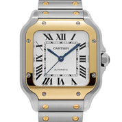 Cartier Santos Medium W2SA0016 Stainless Steel Yellow Gold White Dial Automatic (2025)