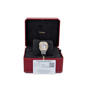 Cartier Santos Medium W2SA0016 Stainless Steel Yellow Gold White Dial Automatic (2025)