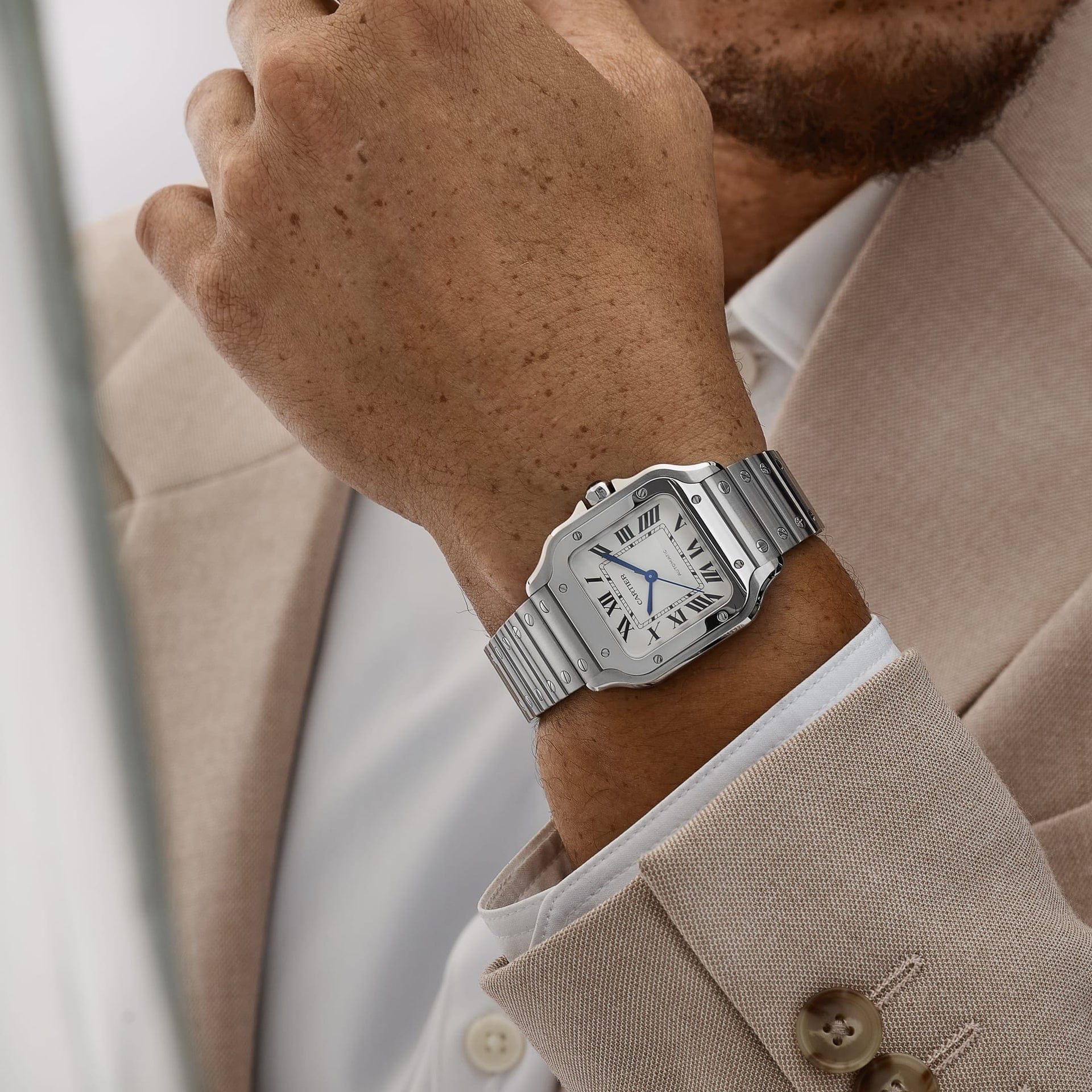 Cartier Santos Medium WSSA0029 Stainless Steel White Dial Automatic (2026)