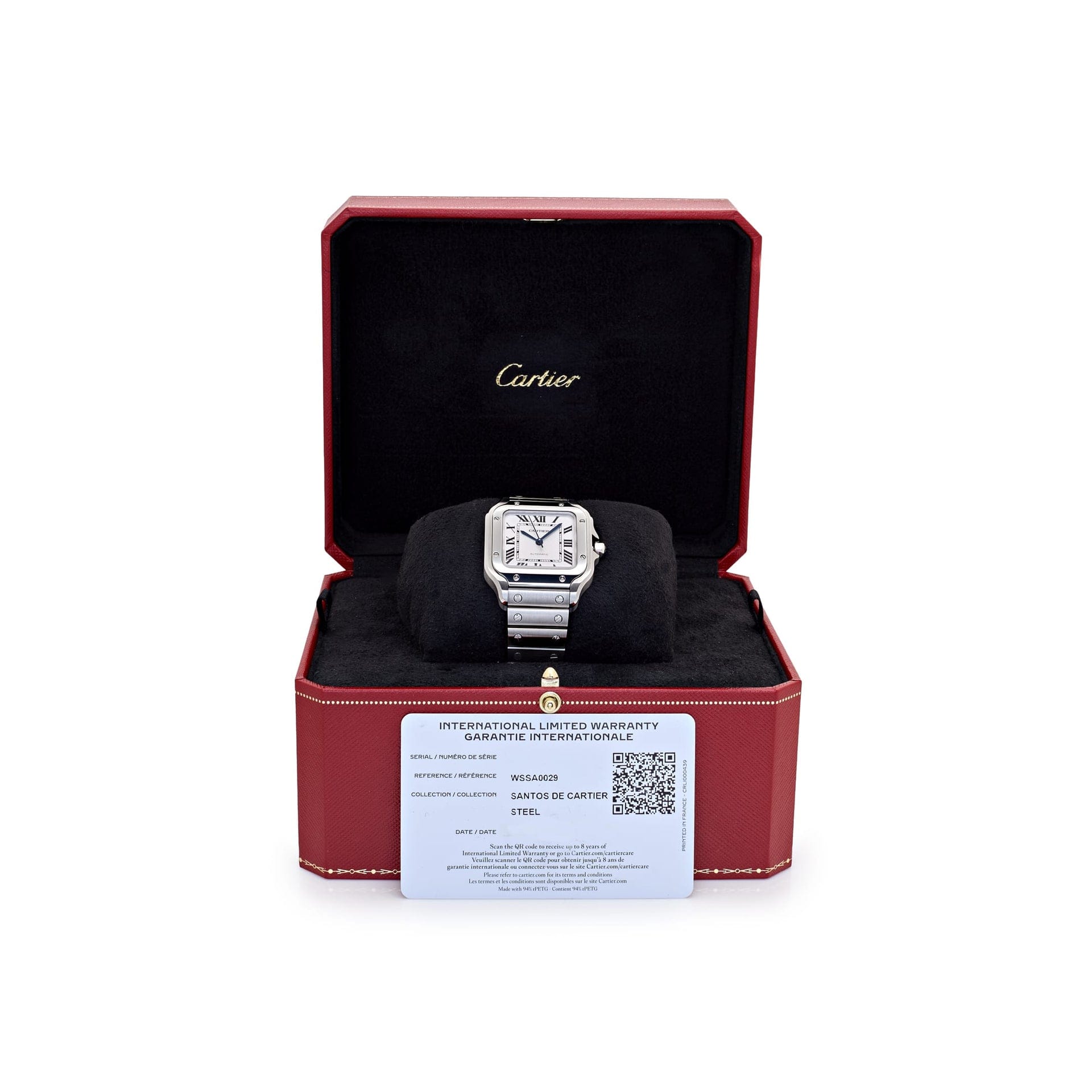 Cartier Santos Medium WSSA0029 Stainless Steel White Dial Automatic (2026)