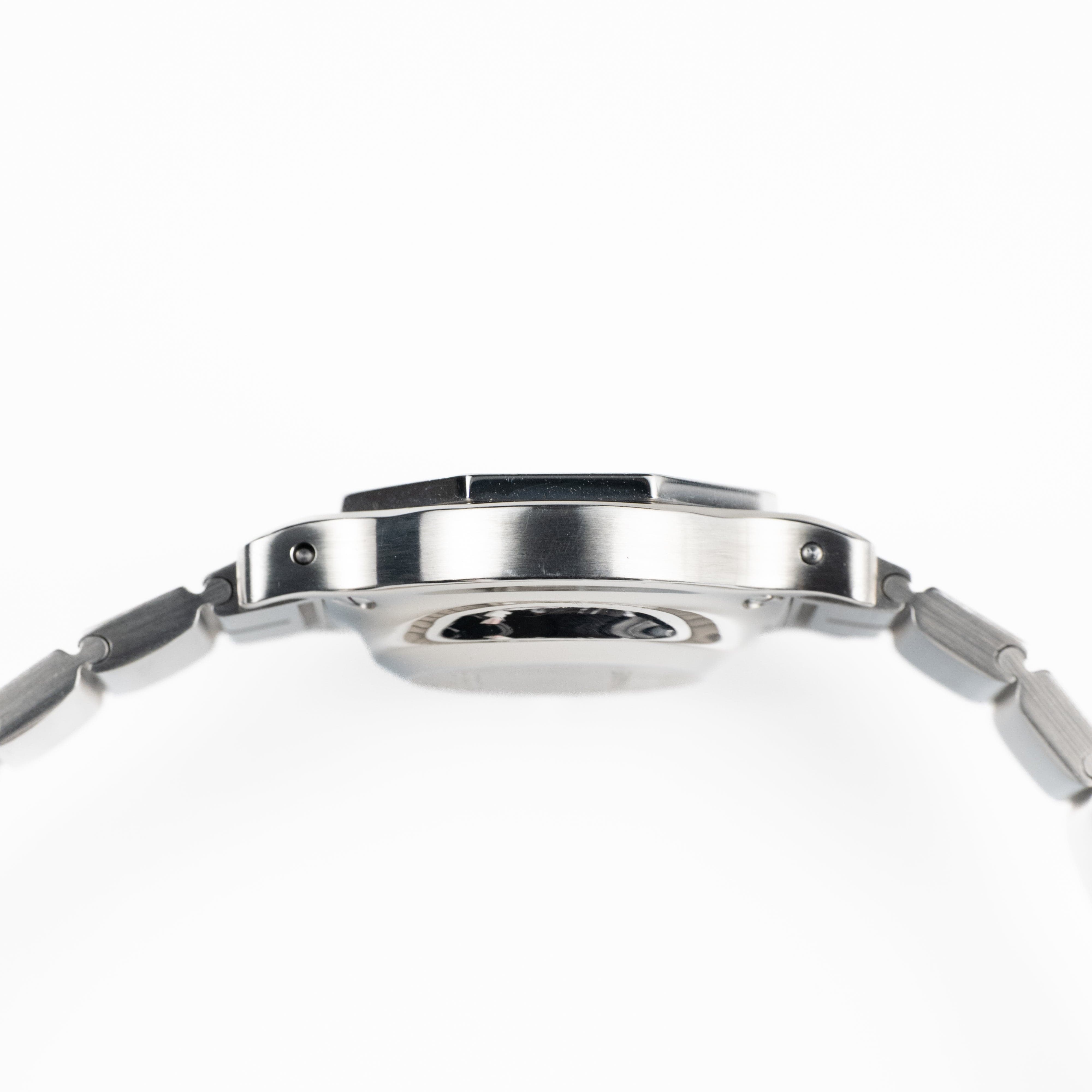 Cartier Santos Octagon 0906 Stainless Steel Burgundy Dial Quartz