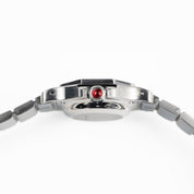 Cartier Santos Octagon 0906 Stainless Steel Burgundy Dial Quartz