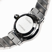 Cartier Santos Octagon 0906 Stainless Steel Burgundy Dial Quartz