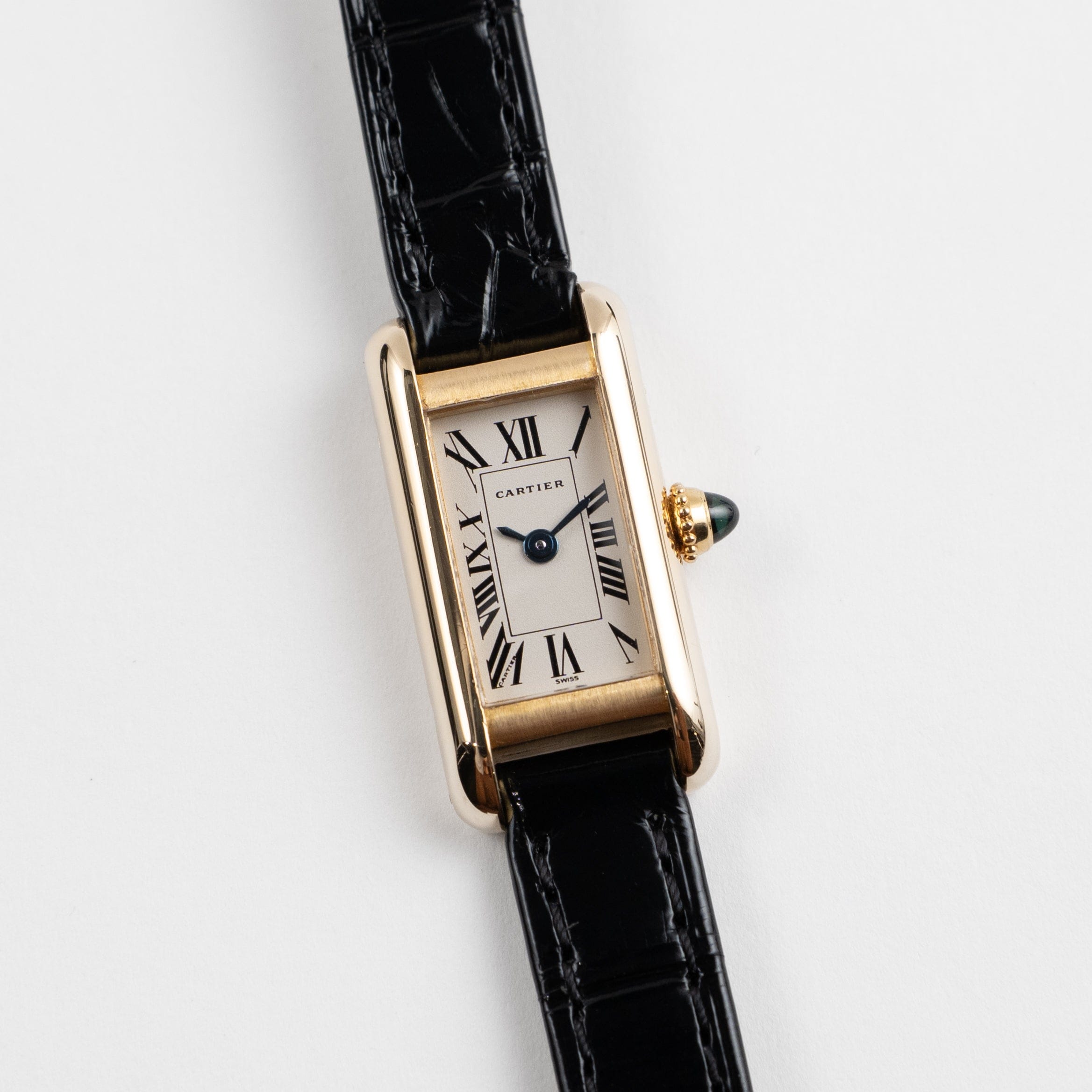 Cartier Tank Allongée W1501756 'Ladies' Yellow Gold White Dial Quartz
