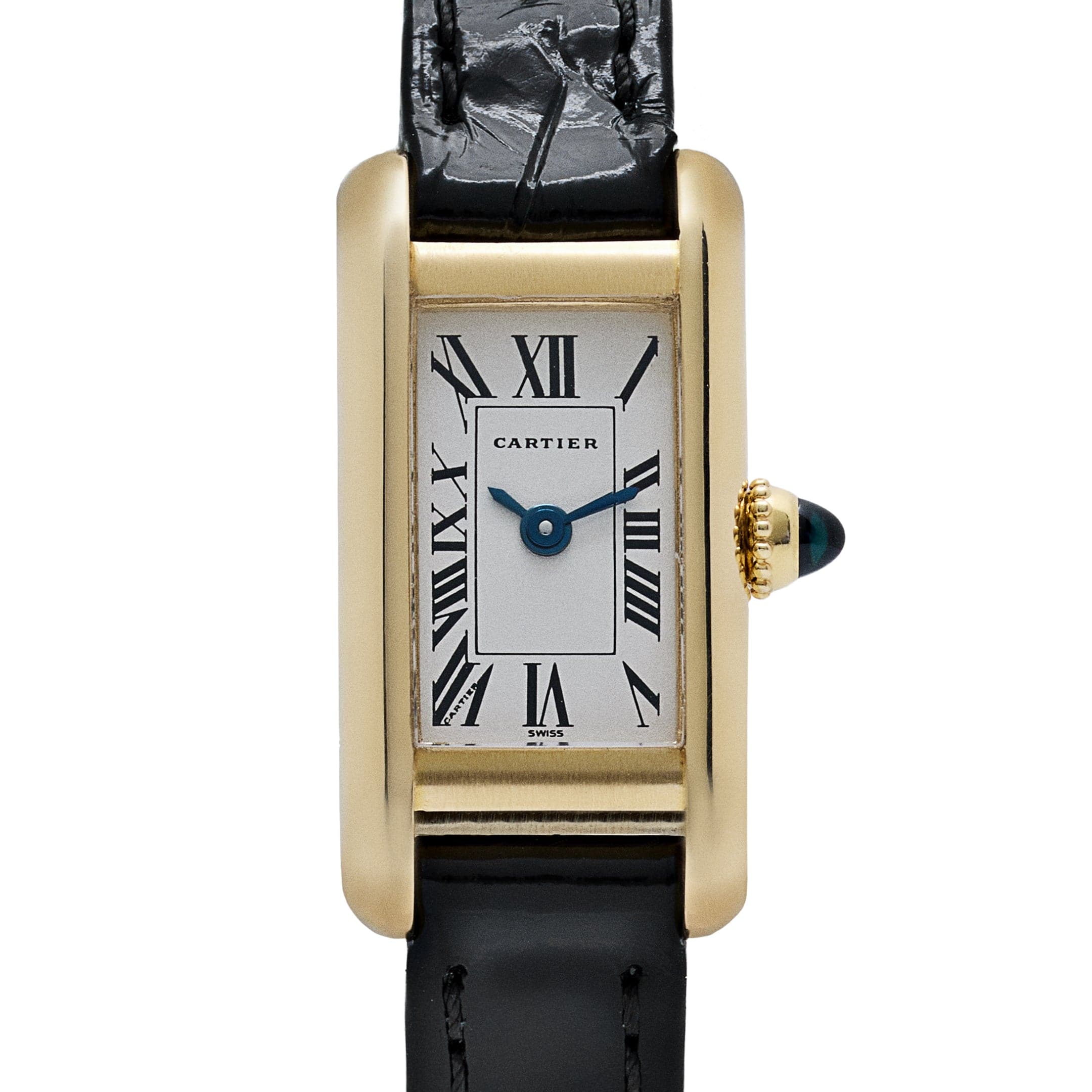 Cartier Tank Allongée W1501756 'Ladies' Yellow Gold White Dial Quartz