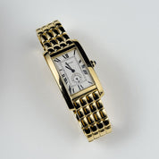 Cartier Tank Américaine W26001C9  Yellow Gold Ivory Dial Quartz