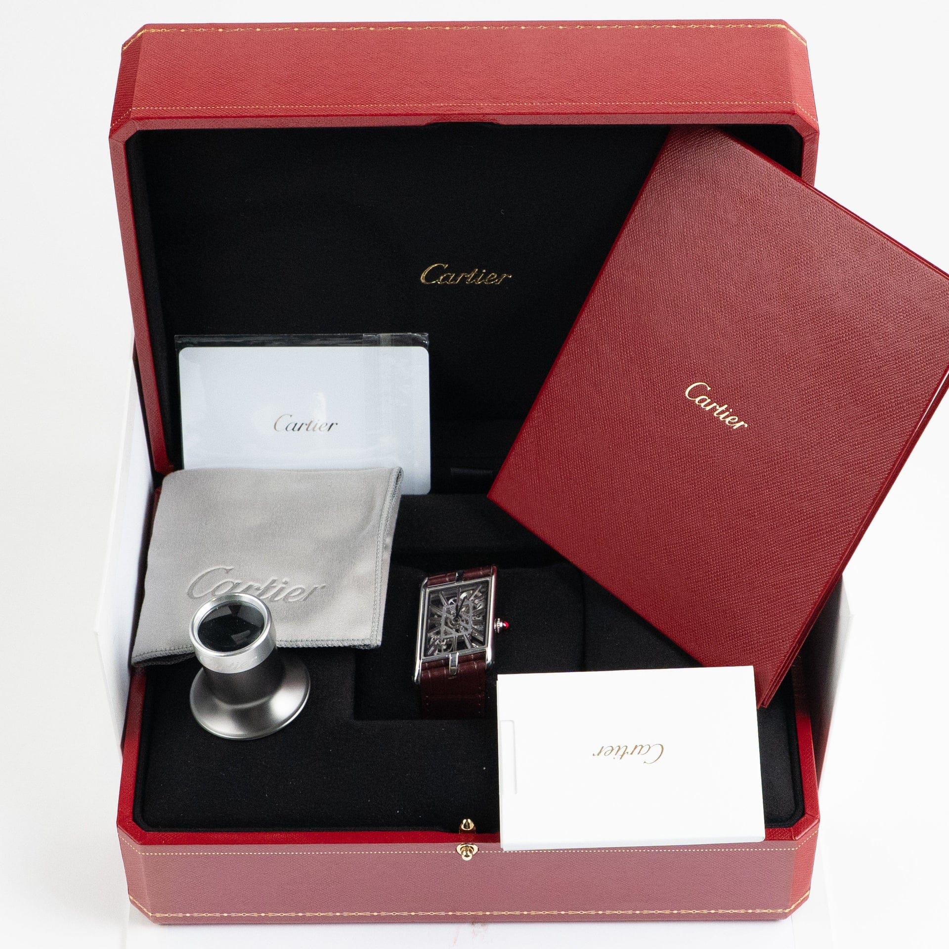 Cartier Tank Asymétrique Large WHTA0023 Platinum Skeleton Dial Limited Edition of 60 (2025)