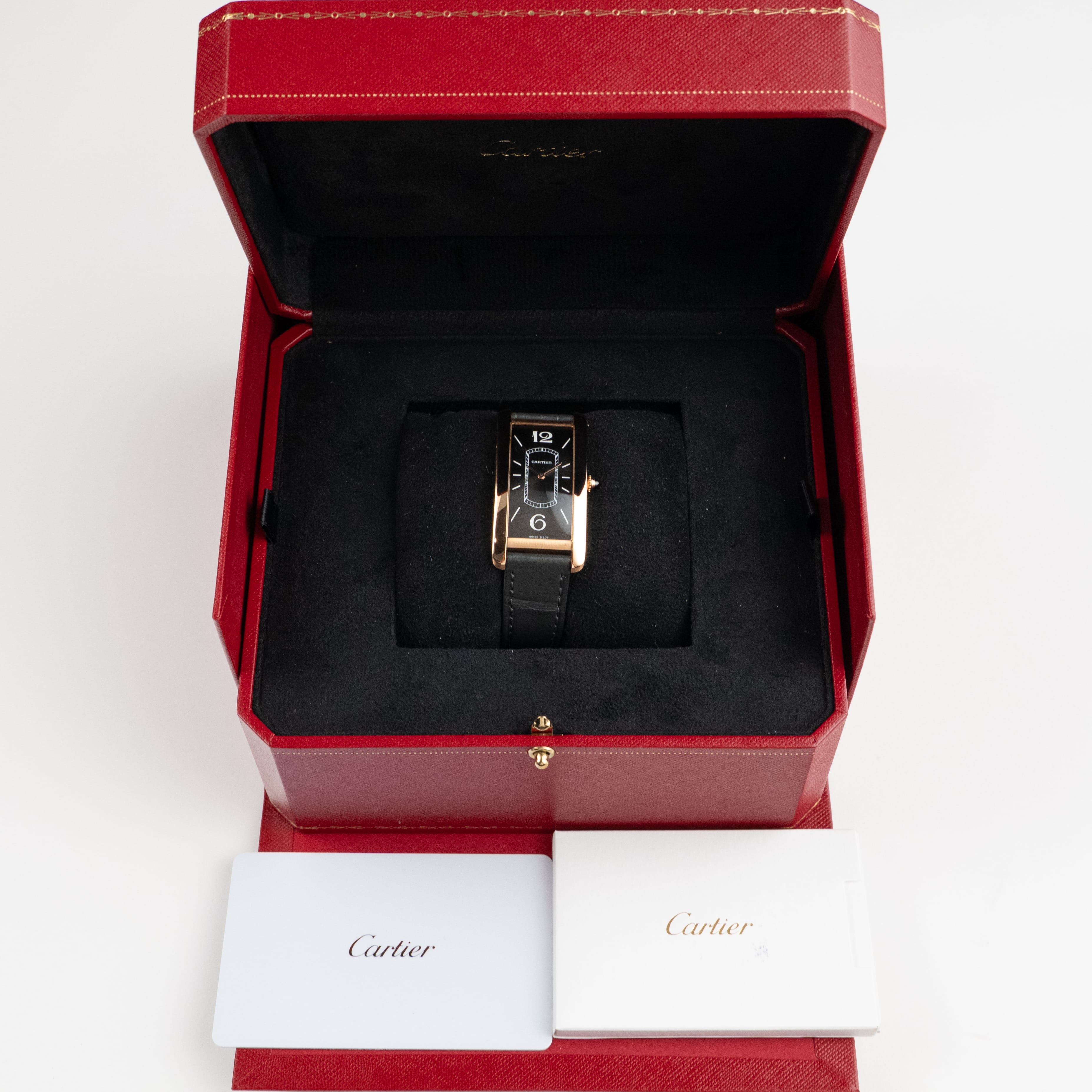 Cartier Tank Cintree WGTA0025 Rose Gold Black Dial (2023)