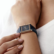 Cartier Tank Louis LM WGTA0058 Rose Gold Silvery-Blue Dial (2022)