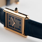 Cartier Tank Louis LM WGTA0058 Rose Gold Silvery-Blue Dial (2022)