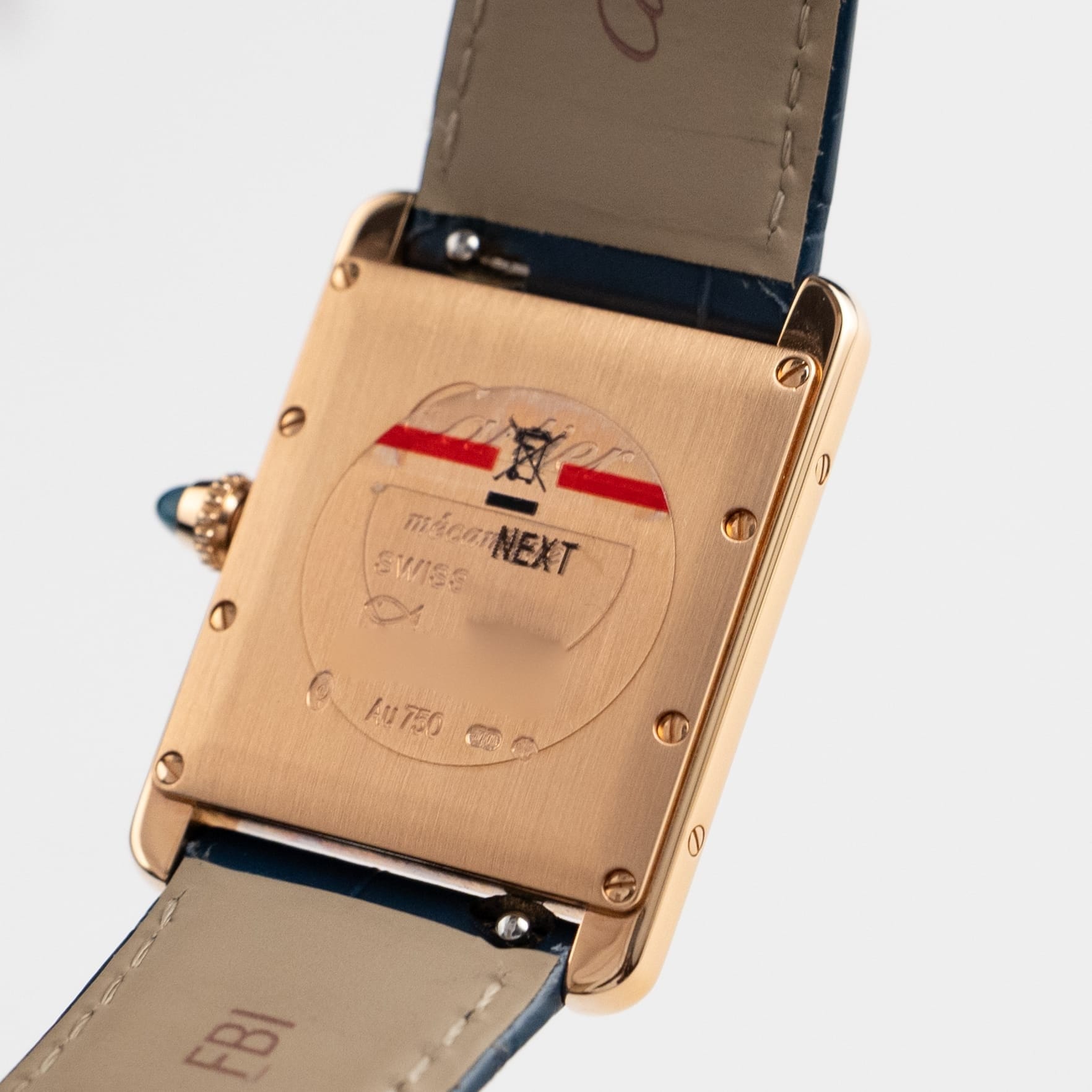 Cartier Tank Louis LM WGTA0058 Rose Gold Silvery-Blue Dial (2022)