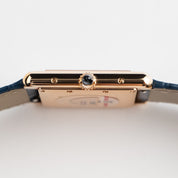 Cartier Tank Louis LM WGTA0058 Rose Gold Silvery-Blue Dial (2022)