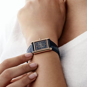 Cartier Tank Louis LM WGTA0058 Rose Gold Silvery-Blue Dial (2022)