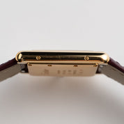 Cartier Tank Louis LM WGTA0093 Yellow Gold Red Dial (2022)