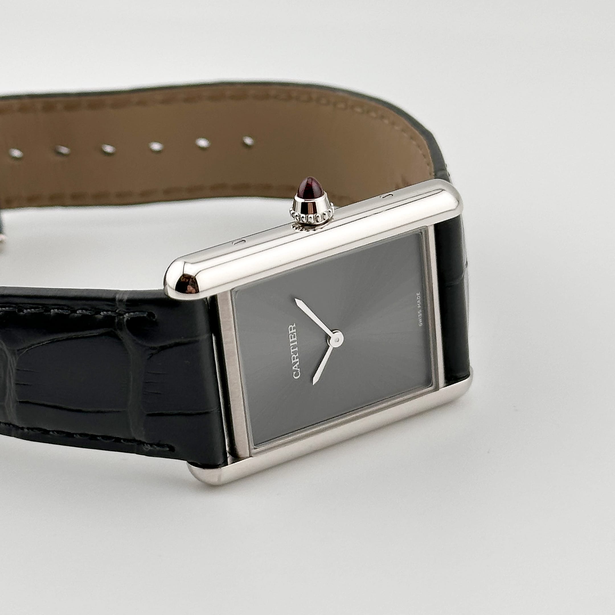 Cartier Tank Louis Medium WGTA0303 Platinum Gray Dial (2025)